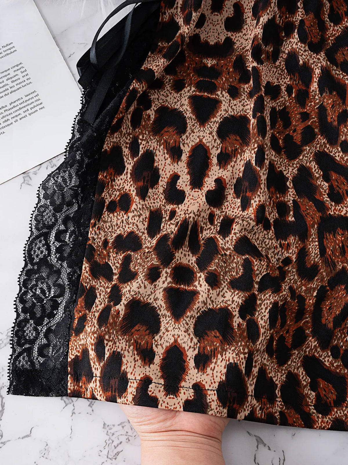 KissICON XL 5XL Leopard Print Deep V-Neck Women's