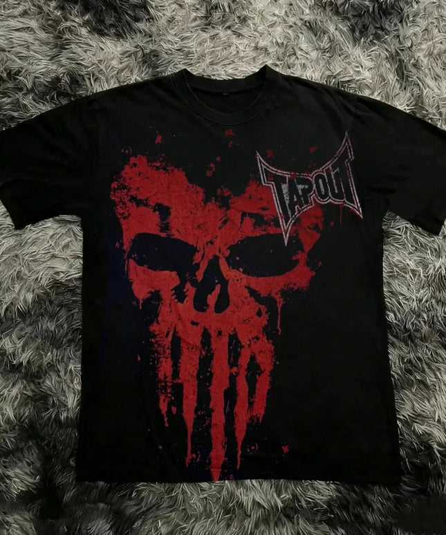 KissICON XL / 6 Y2K Tapout Graphic Tee Vintage 90s Summer Streetwear