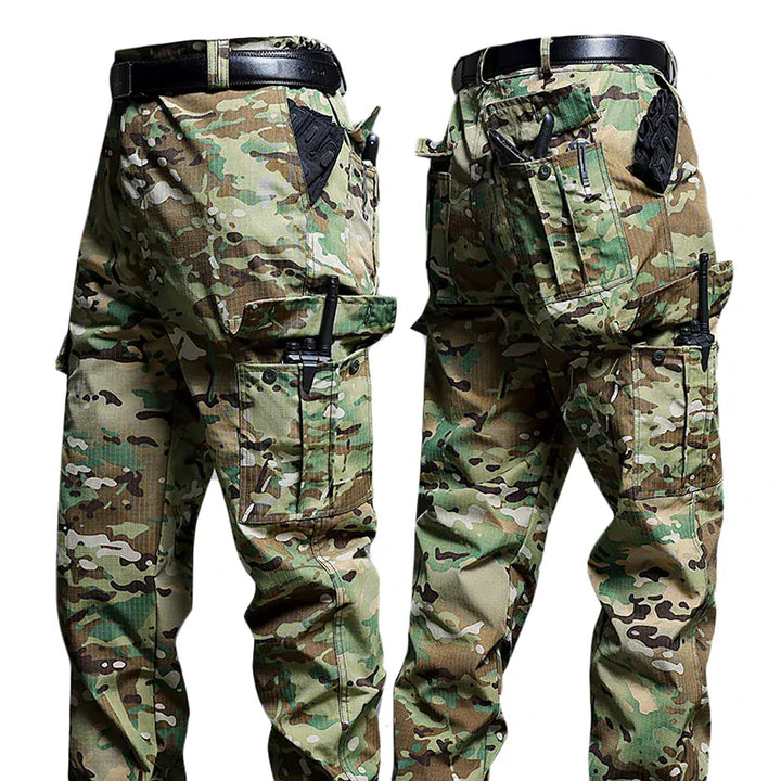 Mens Durable Breathable MultiPocket Stretch Cargo Hiking Pants