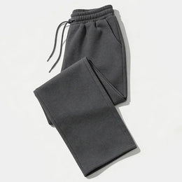 KissICON XL / Dark Grey Mens Sweatpants Straight Fit Joggers for Sports and Streetwear Loose Oversized Casual Pant Drawstring Multi-pocket Men Long Pant