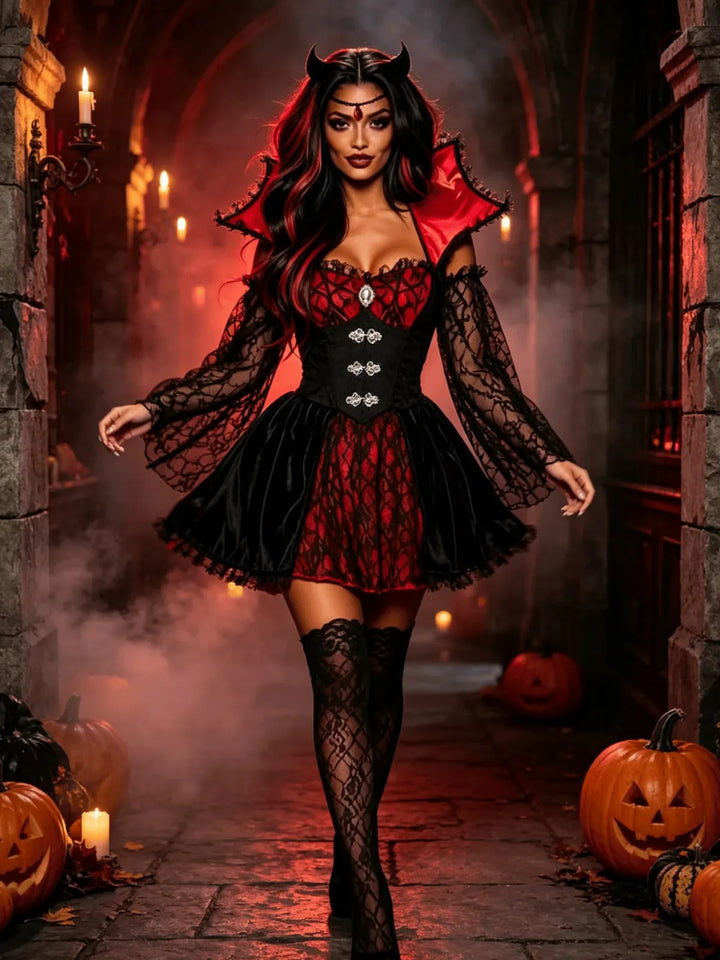 Seductive Womens Vampire Vixen Costume