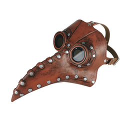 KissICON XL63006 Halloween Costume Plague Doctor Bird Mask Long Nose Beak Cosplay Steampunk Halloween Costume Props Scary Adult Teens Party Props