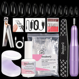 KissICON XR KissIcon Coffin Nail Tips Gel X Kit -