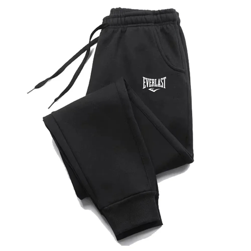 KissICON XXL / black EVERLAST Printed Jogger Pants for Men & Women | High Quality Breathable Sweatpants for Running & Casual Wear ZYWK003