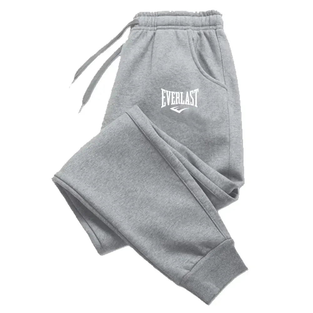 KissICON XXL / GRAY EVERLAST Printed Jogger Pants for Men & Women | High Quality Breathable Sweatpants for Running & Casual Wear ZYWK003