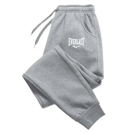 KissICON XXL / GRAY EVERLAST Printed Jogger Pants for Men & Women | High Quality Breathable Sweatpants for Running & Casual Wear ZYWK003