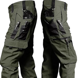 KissICON XXXL / green Mens Waterproof Outdoor Tactical Cargo Work Pants