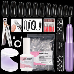 KissICON XZH KissIcon Coffin Nail Tips Gel X Kit -