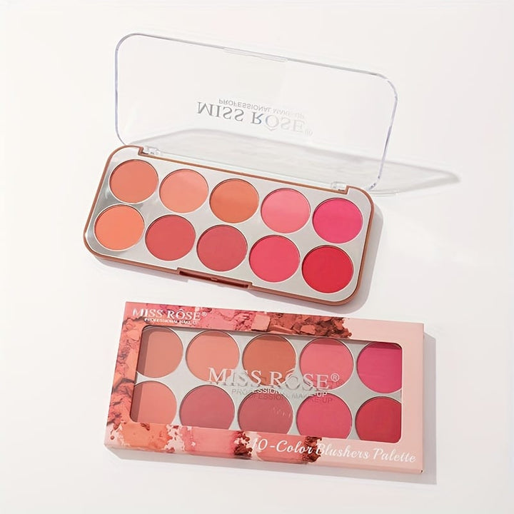 Miss Rose 10color Blush Contour Palette