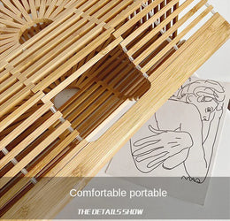 KissICON Y2k Fashionable Half-moon Hollow Bamboo Handbag