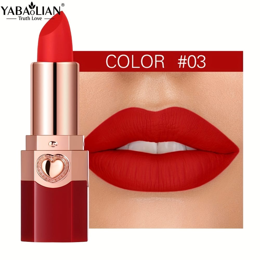 KissICON 💋 YABAOLIAN Lipstick 12 Colors - Waterproof Matte