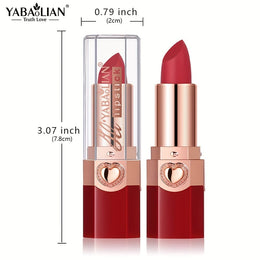 KissICON 💋 YABAOLIAN Lipstick 12 Colors - Waterproof Matte