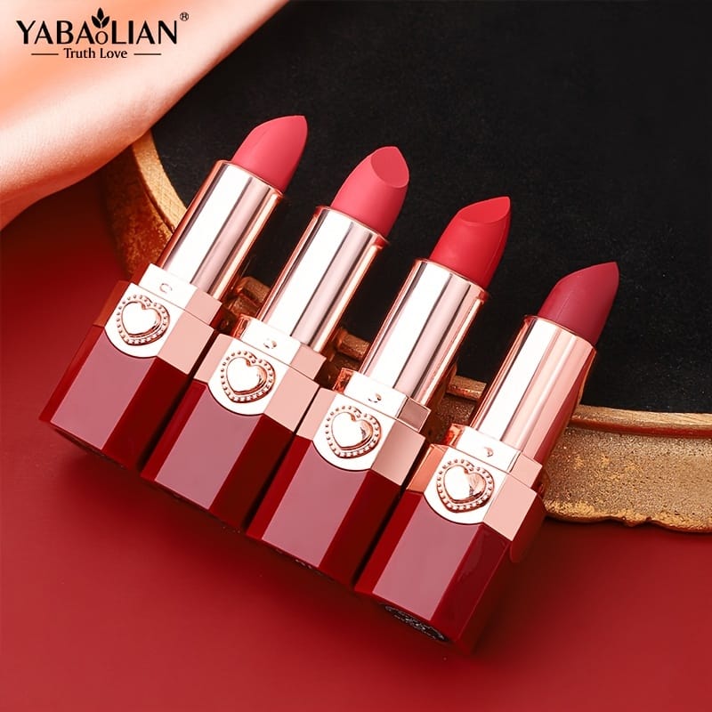 KissICON 💋 YABAOLIAN Lipstick 12 Colors - Waterproof Matte