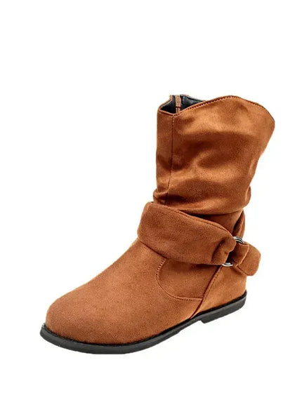 KissICON yellow / 43 Fashion Women Boot Suede and Calf Fashion Boot