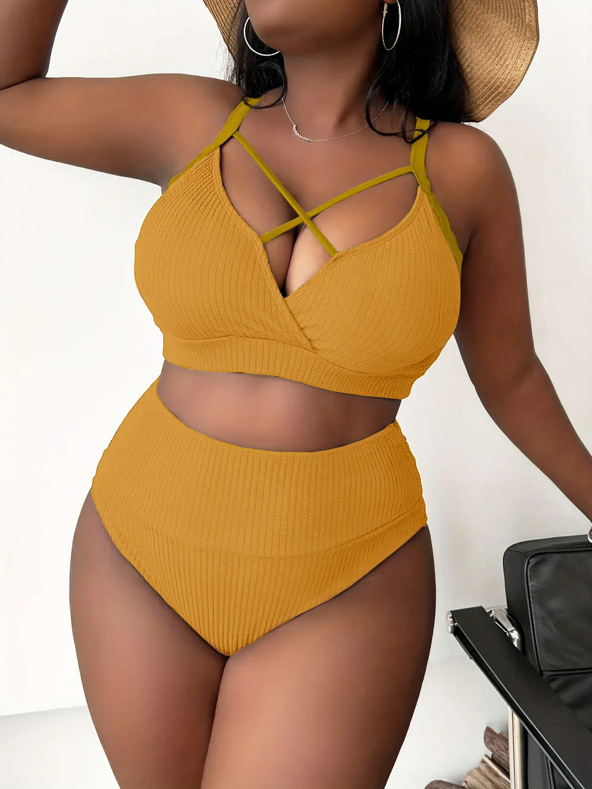 KissICON Yellow / 4XL Bikinis Set – Curve Waist