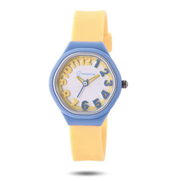 KissICON Yellow Uthai C14 Kids Digital Watch Waterproof Quiet For