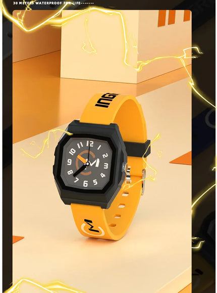 KissICON yellow 💋 UTHAI CA01 Electronic Watch - Waterproof Square