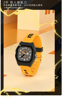 KissICON yellow 💋 UTHAI CA01 Electronic Watch - Waterproof Square