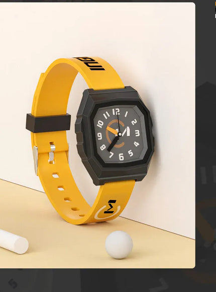 KissICON yellow 💋 UTHAI CA01 Electronic Watch - Waterproof Square