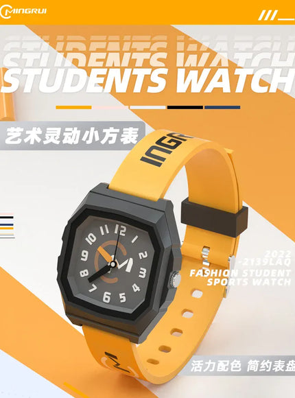 KissICON yellow 💋 UTHAI CA01 Electronic Watch - Waterproof Square