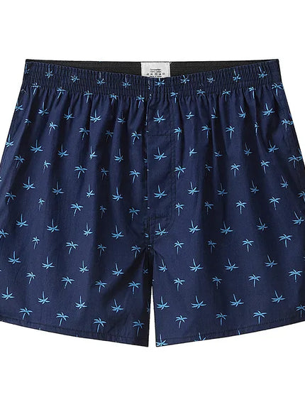 KissICON YH12 / L / 1pc Comfortable Mens Plaid Cotton Boxer Shorts