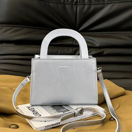 KissICON yinse Women's Solid Color Handbag – High-quality Texture
