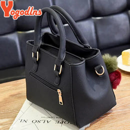 Dropshipman Yogodlns women beading pendant handbag ladies embossed shoulder bag ladies Messenger bag hairball bags high quality bag