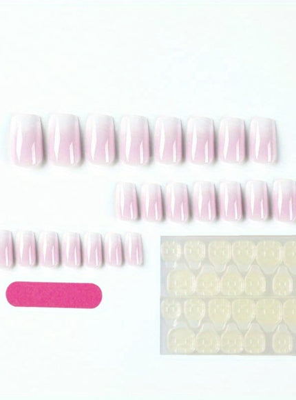 KissICON YY-CW02 KissIcon 24pcs Gradient Pink Nails Set - Easy