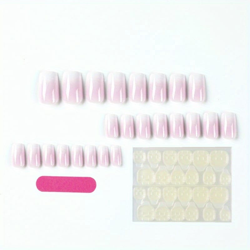 KissICON YY-CW02 KissIcon 24pcs Gradient Pink Nails Set - Easy