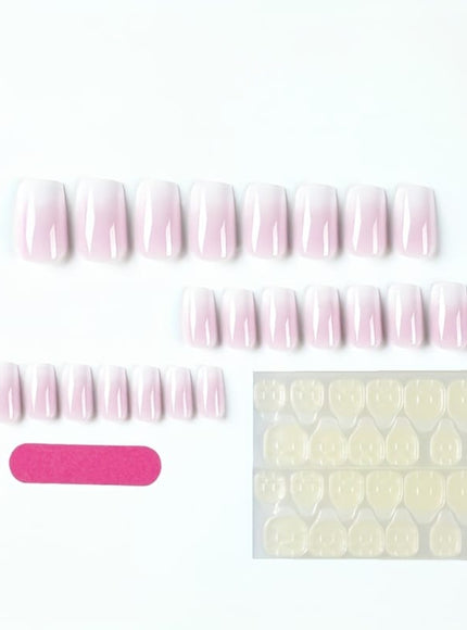 KissICON YY-CW02 KissIcon 24pcs Gradient Pink Nails Set - Easy