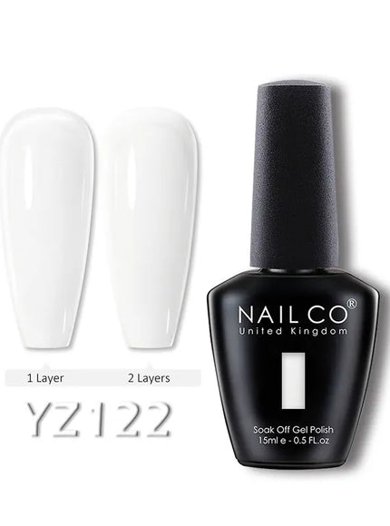 KissICON YZ122 💋 Nailco 15ml Translucent Gel Polish-Natural Resin Formula