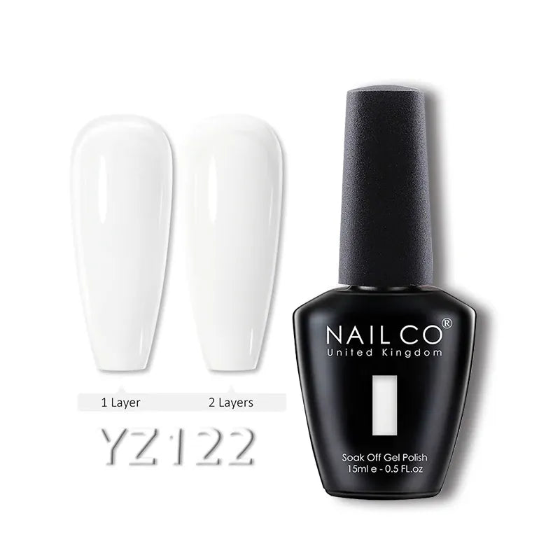 KissICON YZ122 💋 Nailco 15ml Translucent Gel Polish-Natural Resin Formula