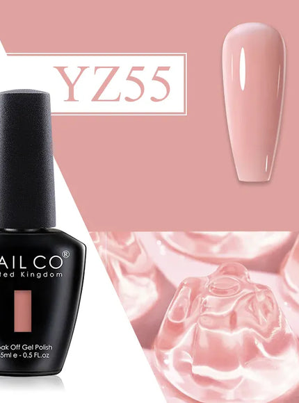 KissICON YZ55 💋 Nailco Red Gel Polish - Lasting Soak