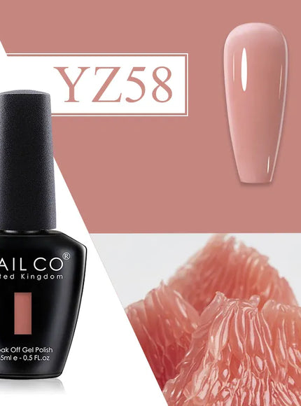 KissICON YZ58 💋 Nailco Red Gel Polish - Lasting Soak