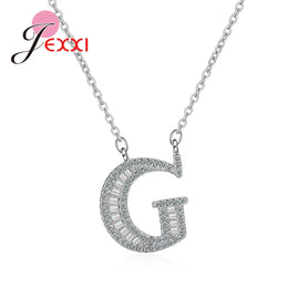 KissICON Z Bling Full Crystal Letter Necklace – 925 Sterling Silver