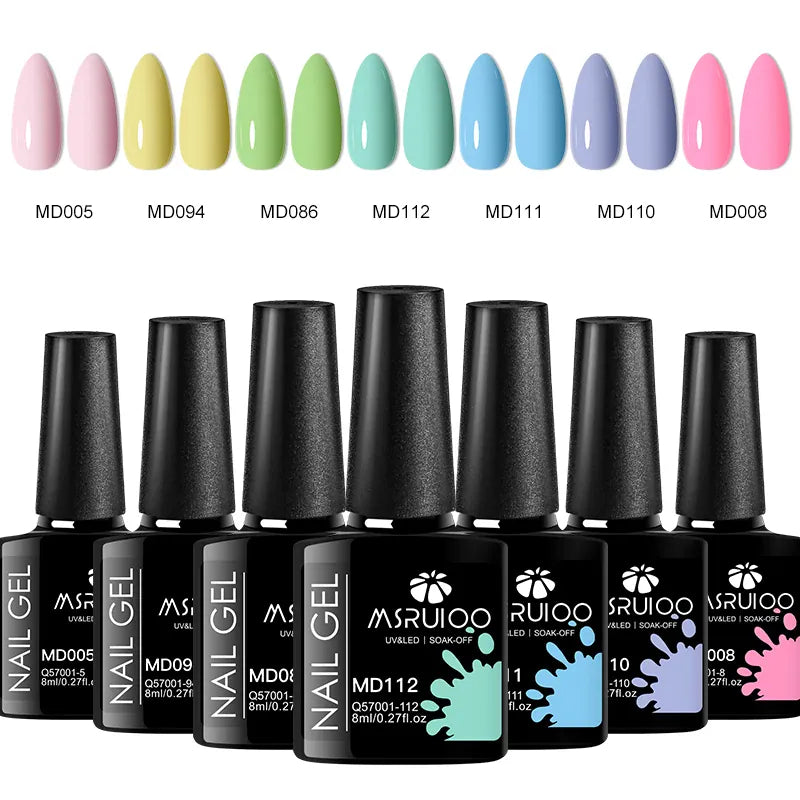 KissICON ZH26017 KissIcon 7Pc Nail Gel Polish Set Long Lasting