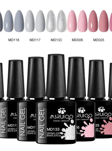 KissICON ZH26018 KissIcon 7Pc Nail Gel Polish Set Long Lasting