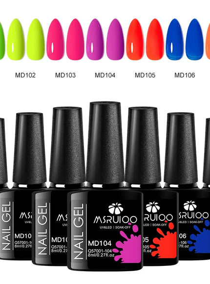 KissICON ZH26020 KissIcon 7Pc Nail Gel Polish Set Long Lasting