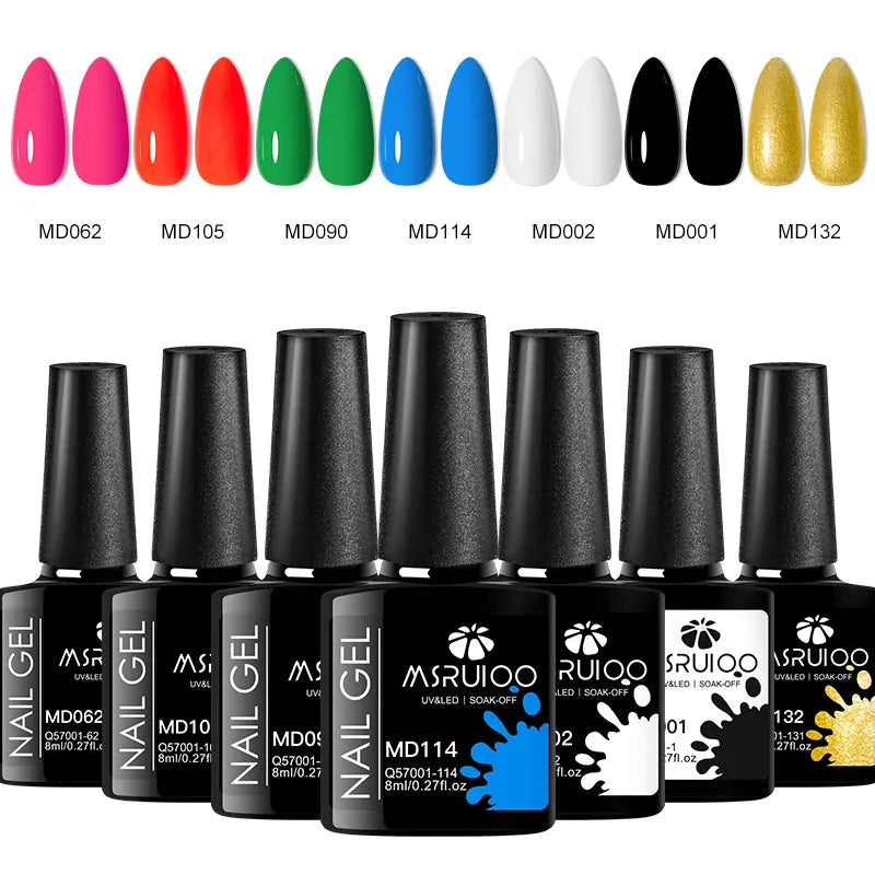 KissICON ZH26024 KissIcon 7Pc Nail Gel Polish Set Long Lasting