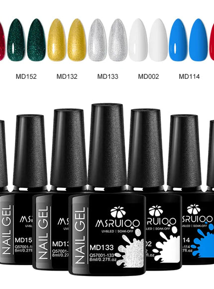 KissICON ZH26025 KissIcon 7Pc Nail Gel Polish Set Long Lasting
