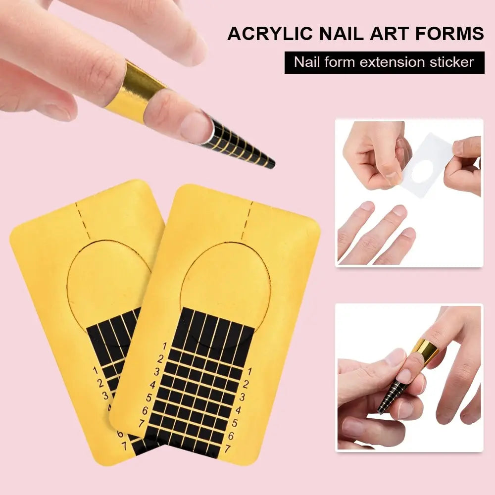 KissICON ZH480 KissIcon Acrylic Nails Kit With Glitter Tips Diy