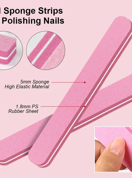 KissICON ZH480 KissIcon Acrylic Nails Kit With Glitter Tips Diy