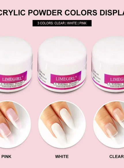 KissICON ZH480 KissIcon Acrylic Nails Kit With Glitter Tips Diy