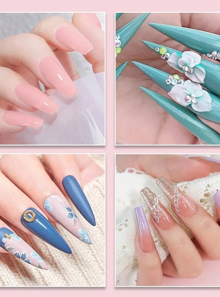 KissICON ZH480 KissIcon Acrylic Nails Kit With Glitter Tips Diy