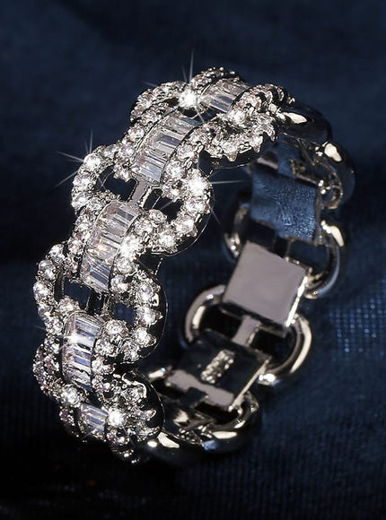 KissICON Zircon Bling Ring – Hip Hop Shine