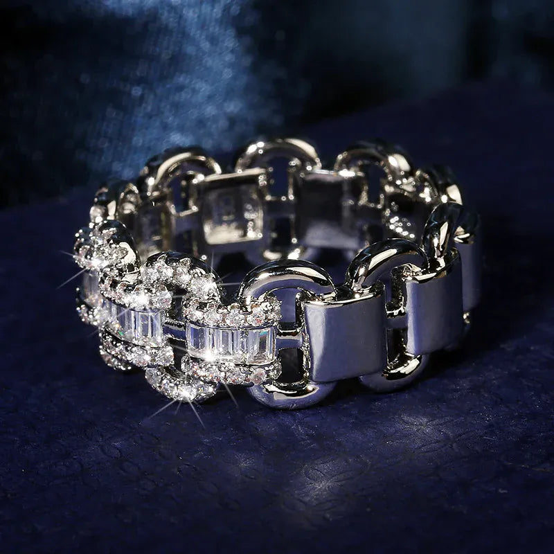 KissICON Zircon Bling Ring – Hip Hop Shine