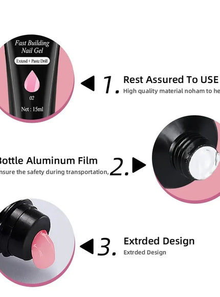 KissICON ZYD41 KissIcon Nail Extension Gel Kit UV Varnish All