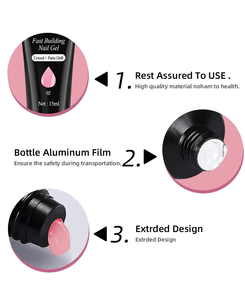 KissICON ZYD41 KissIcon Nail Extension Gel Kit UV Varnish All