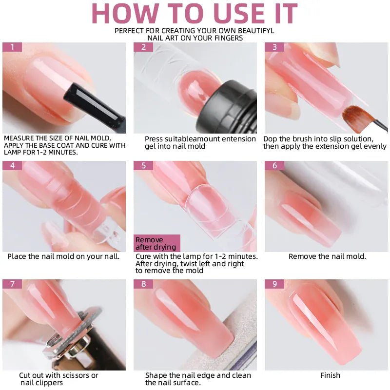 KissICON ZYD41 KissIcon Nail Extension Gel Kit UV Varnish All