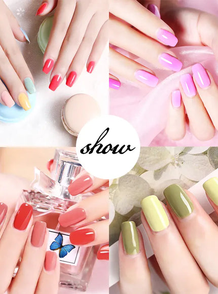 KissICON ZYD45-X4-(3-12) Gel Varnish Kit Professional Nail Gel Set With